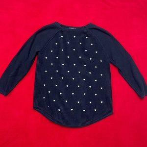 Black heart sweater